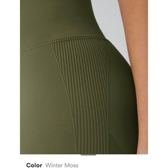 Halara Women S Seamless Flow High Waisted Butt Lifting Leggings Winter Moss NWOT - Picture 5 of 8